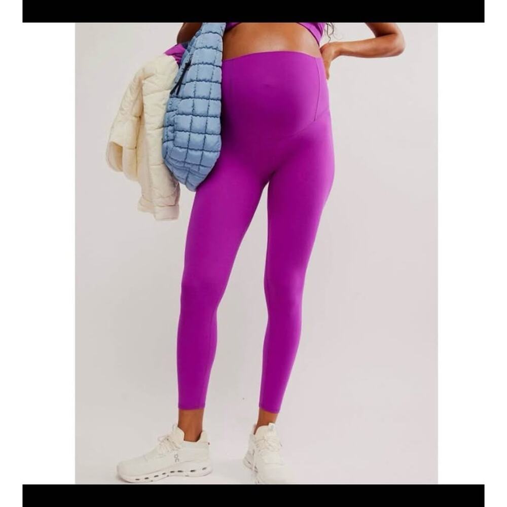 Free People Movement x Hatch Never Better Maternity Leggings Purple